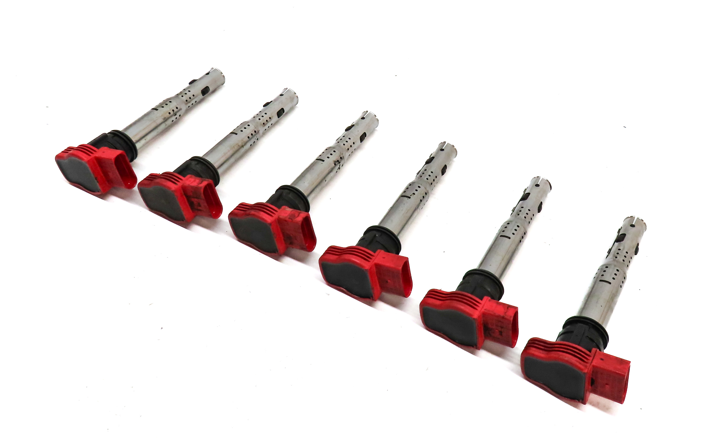 11-18 PORSCHE CAYENNE PANAMERA (958 970 G1) 3.0L E-HYBRID IGNITION COIL SET 6 — exact item pictured
